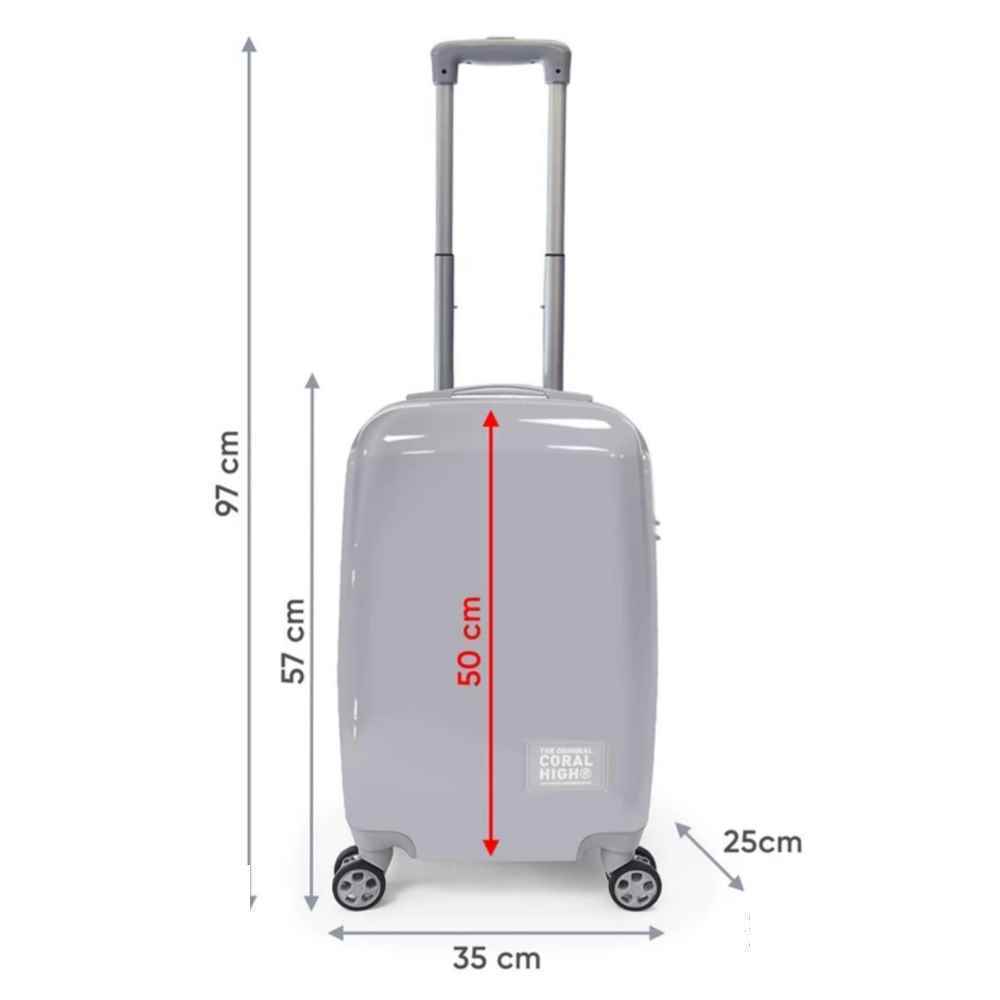 چمدان چرخ دار پلی کربنات کابین سایز34*24*24یایگان کد16531