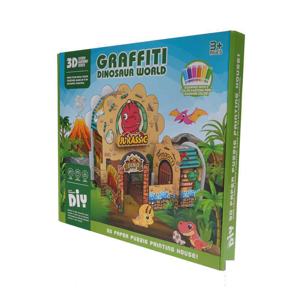 پازل سه بعدی ورنگ امیزی طرح جور